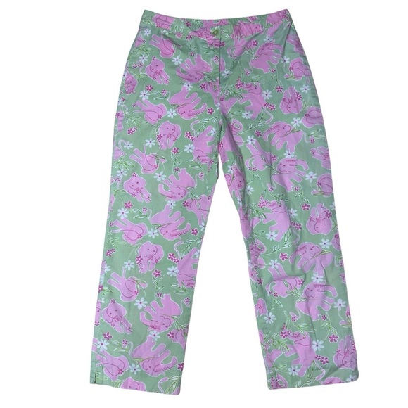Lilly Pulitzer White Label Vintage Crop Pants. Size 8 - Picture 1 of 9